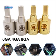 SAMO Car Audio Connector, Gold Silver Pure Copper Car Speaker Wire Terminal, 0GA 4GA 8GA Power Groun