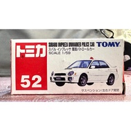 Tomica 52 Subaru Impreza wrx Reconnaissance Vehicle