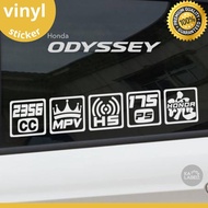 HONDA ODYSSEY MPV Car Square Vinyl Sticker (Die-cut) C4-05
