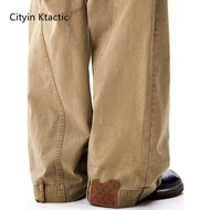 CITYLINK TACTIC American Retro Men's Deconstruction Casual Machete Jeans Men Women Style Trendy Wide