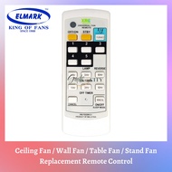 [𝗥𝗲𝗮𝗱𝘆 𝗦𝘁𝗼𝗰𝗸] Universal ELMARK Ceiling / Table / Stand / Fan Replacement Remote Control EL921 7F EL5