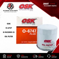 OSK O-6747 PLUS 8-94338181-1S Isuzu NPR Oil Filter