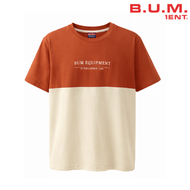 B.U.M Equipment Men’s Dual Tone Regular Fit Tee-8888-42003