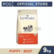 Luvcare Dry Dog Puppy Food Beef Flavor 9 Kg
