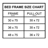 ♞,♘,♙Affordahome Furniture Warren With Pull Out Metal Bed Frame