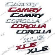 3D Metal Letter Emblem Trunk Body Badge Sticker For Toyota Camry Corolla yaris Prius Car Rear Bumper Trunk Auto Accessories