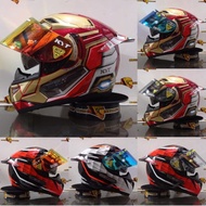 Helm Kyt Full Face K2 Rider Iron Man Original Helm Modip Paket Ganteng