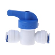Cuzco 1/4'' Inline New Ball Valve Quick Connect Shut off For RO Water Reverse Osmosis