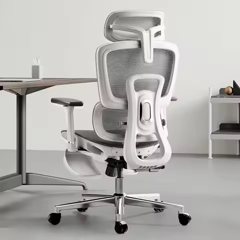 Hbada Ergonomic Office Chair with 3D Adjustable Armrests, Adjustable Lumbar Support High Back for Co