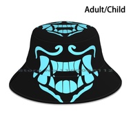 K / Da Akali Mask Bucket Hat Sun Cap K Da Akali Kda Mask Blacklight K Pop Uv Glow In The Dark Gaming Moba Character Skin