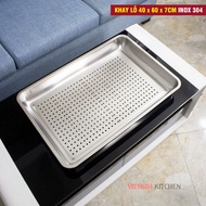 Cheap stainless steel storage tray 60x40x5(cm)