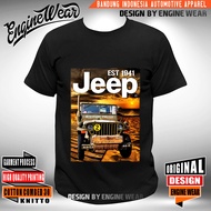 Jeep Willys Jk Tshirt Offroad Wrangler Cj7 Rubicon Automotive T-shirt Warn 4wd 4x4 Ft