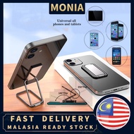 Portable Metal Mobile Phone Holder 360° Square Rotation Self Stick Device Mount