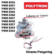 Motor Dinamo Spin Pengering Mesin Cuci POLYTRON PWM 8556 PWM 8567 PWM
