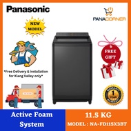 (FREE SHIPPING & INSTALL KL&SEL ONLY )  Panasonic 11.5KG Top Load Washing Machine NA-FD115X3BT (NEW 