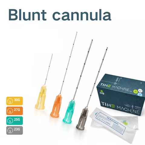 50pcs Disposable Blunt Tip Cannula Needle 18G 21G 22G 23G 25G 27G 30G Fine Micro Cannula Blunt Tip N