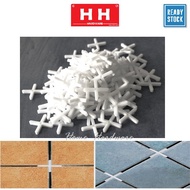 100pcs PVC Mosaic Tile Spacer ; Jubin ( 1.0MM, 1.5MM, 2.0MM, 2.5MM, 3.0MM ) 瓷砖垫片 ~Haha Home Hardware
