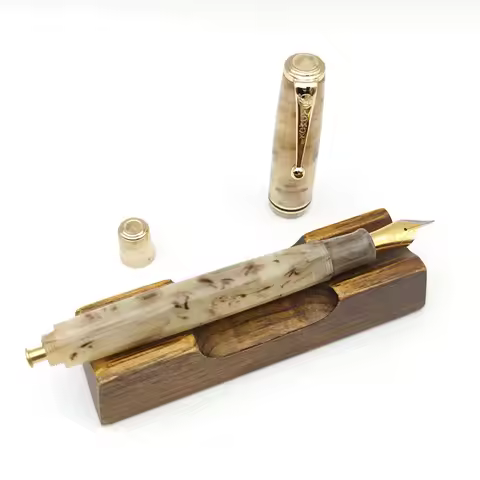 ADMOK 28 Fountain Pen Acrylic Body Press Filling System BOCK Schmidt EF/F/M Nib Smooth Calligraphy P