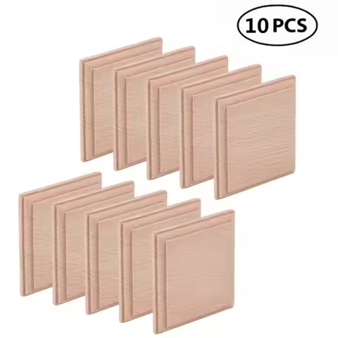 10pcs 6cm Wood Plaques for Crafts Rectangular Wood Plaques Unfinished Wooden Plaques Unfinished Rect