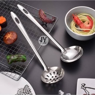 【1pc】Stainless Steel SOUP LADLE COLANDER Kitchen Steamboat Utensils Slotted Ladle Cooking Ladle Skimmer Colander边炉汤勺漏勺