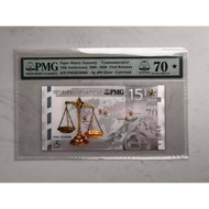 PMG 15th Anniversary 2005 - 2020 5g .999 silver colorized PMG 70*