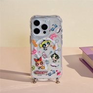 飛天小女警可愛吊飾冰川抗黃防摔MagSafe iPhone繩掛手機殼