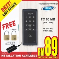 ST GUCHI SGDL TC 60 MB DIGITAL DOOR LOCK (FREE Yale padlock 30mm x2pcs &amp; Hafele / Samsung Door Lock RFID Card x2) YPL