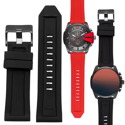 for Diesel watch strap DZ4318/4323/4283/ 4476/4427/7395/4496 waterproof and sweat-proof silicone men