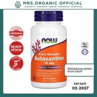 Vitamin Sistem Imun Astaxanthin Extra Strength 10 mg Now 60 Kapsul