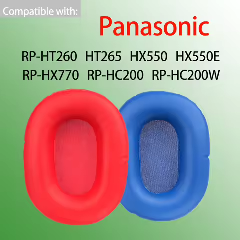 Earpads for Panasonic RP-HT260 HT265 HX550 HX550E Headphones HX770 HC200 HC200W Ear Cushions Replace