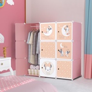Baby Minnie 9C DIY Rack Storage Cabinet Wardrobe With Almari Hanger Almari Baju Rak Pakaian Cartoon 