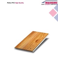 plafon pvc motif kayu coklat muda doff Maihome wood 10 KOP943-
