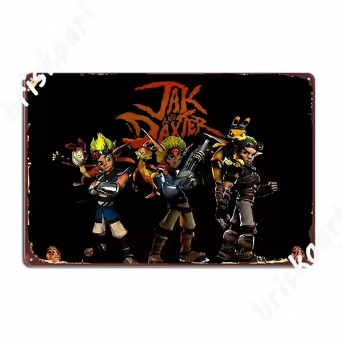 Jak And Daxter Metal Signs Cinema Garage Club Bar Printing Tin sign Posters