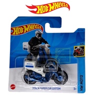 HOTWHEELS HONDA SUPER CUB CUSTOM BLUE SHORT BLISTER