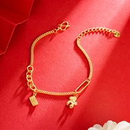 Unique Cute Pony Dollar Bracelet Girls Vietnam Sand Gold Adjustable Chain Popular Accessories Malays