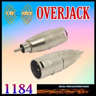 jack sambungan rca male to canon male/over jack rca male to canon male