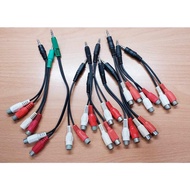 No. A Audio Cable 3.5mm AV Terminal Cable (Red White) TV AV Audio Conversion Cable AV Cable AV Trans