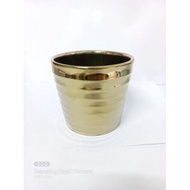 Exclusive Premium Ceramic Gold Vase Flower Pot Pasu Seramik Gold Pasu Orkid for Flower Arrangement