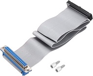 uxcell 40Pin IDC Wire Flat Ribbon Cable DB37 Female to FC-40 Female Connector 2.54mm Pitch 50cm Leng