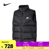 耐克（NIKE）男子AS M NK SF WR 650-D FLD VEST羽绒马甲 FB8184-010 XXL
