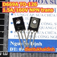 20pcs B649A D669A 2SB649 B649 2SD669 D669 1.5A 160V TO-126 PNP NPN bag reversible transistor kde1482
