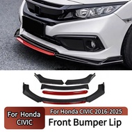 Front Bumper Lip Cover Chin Air Dam Splitter Tuning Accessories Sedan Hatchback For Honda CIVIC FC1 
