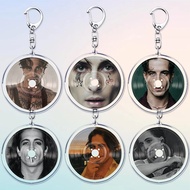 Damiano David keychain Maneskin band unique CD model backpack hanging accessories handbag gift Rock 
