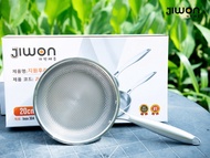 Chảo chống dính inox 304 vân tổ ong đúc nguyên khối JIWON size 20-24-26-28 cm chảo rán Bảo hành 12 t