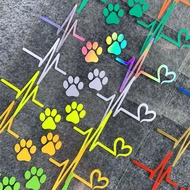 JDM Heartbeat Line Car Sticker Auto Body Window Funny Decals Accessories for BMW F30 E60 F10 E90 E30