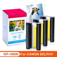 Compatibl Cartridge Cassette / Photo Paper Sheet KP-36IN KP-108IN RP108 KP108IN Compatible for Canon Selphy CP1300 CP1200 CP1000 CP900 Photo Priner Series