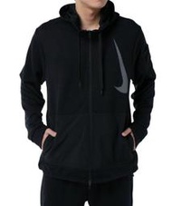 S.G NIKE DRI-FIT 黑色 大勾勾 大LOGO 訓練 連帽 運動外套 男生 AA4657-010