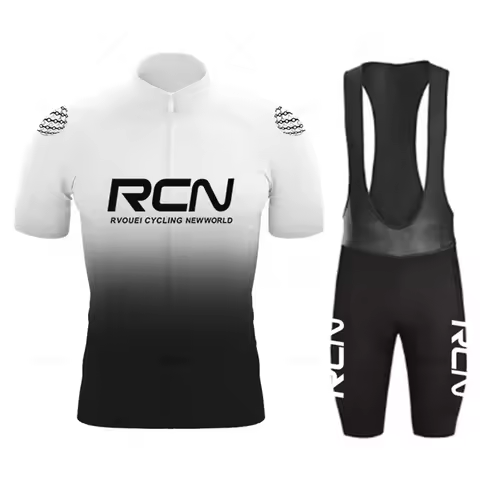 Rcn Summer Mens Short Sleeve Cycling Jersey Sets Skinsuit Maillot Ropa Ciclismo Bicycle Clothing Bik