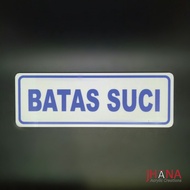 Holy Boundary acrylic plate