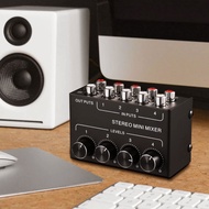 Mixer mini bluetoot volume Mixer Mini 4 Channel dengan Knob Pengaturan Volume